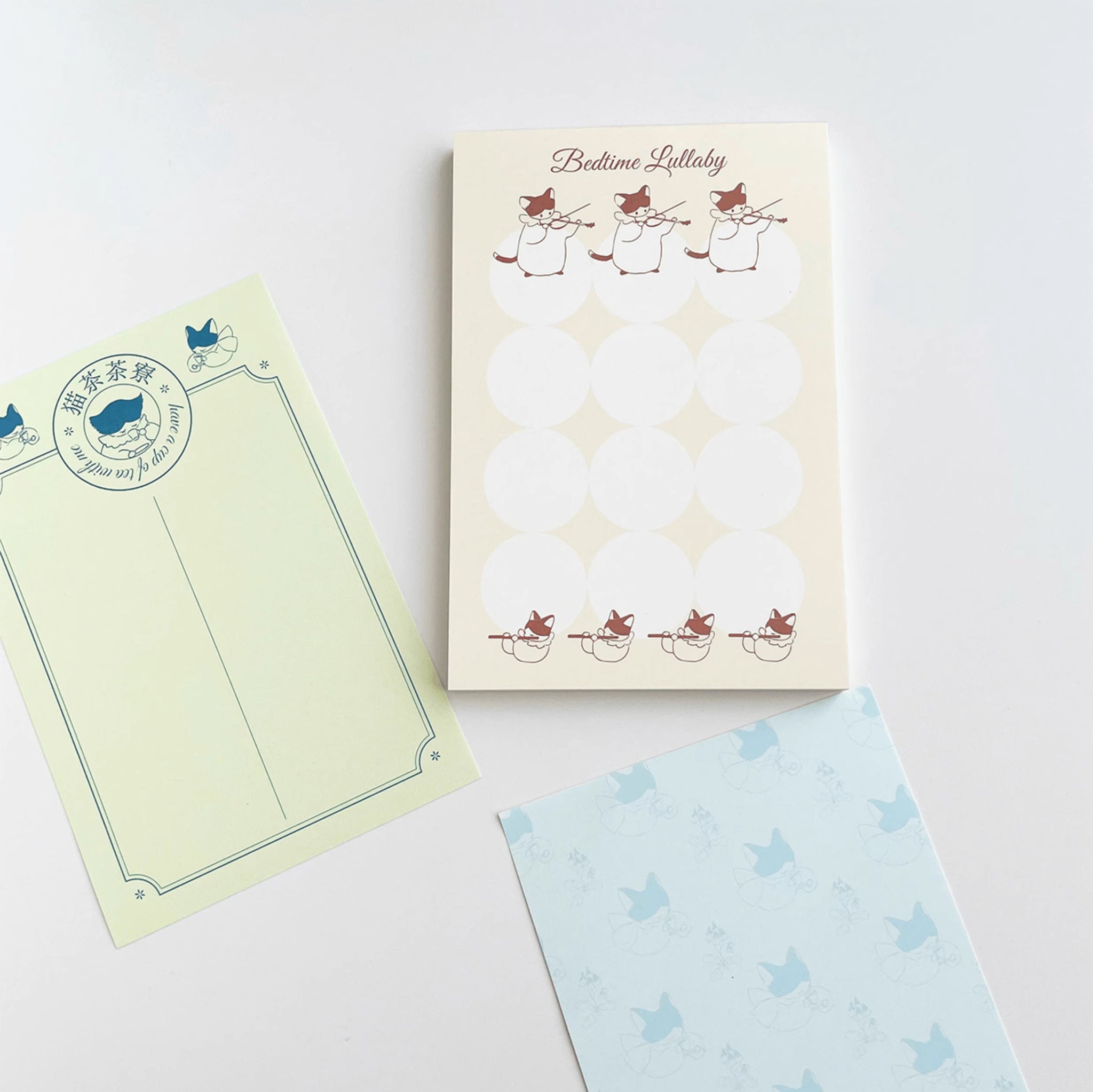 Nekocha Memo Pad: Kitty Tea Party