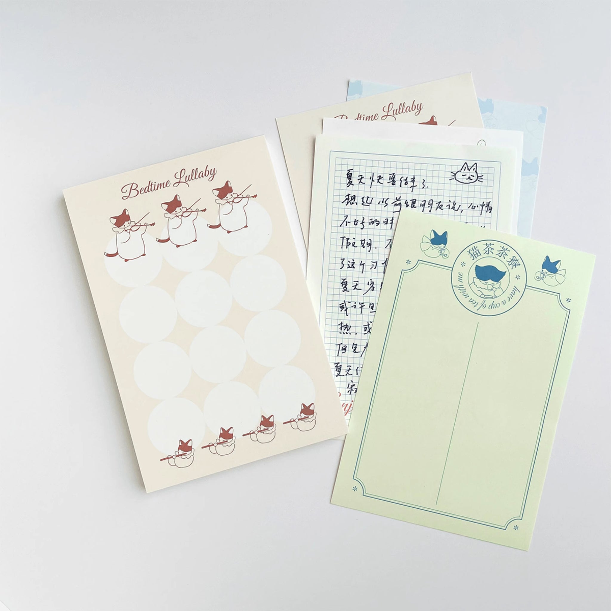 Nekocha Memo Pad: Kitty Tea Party