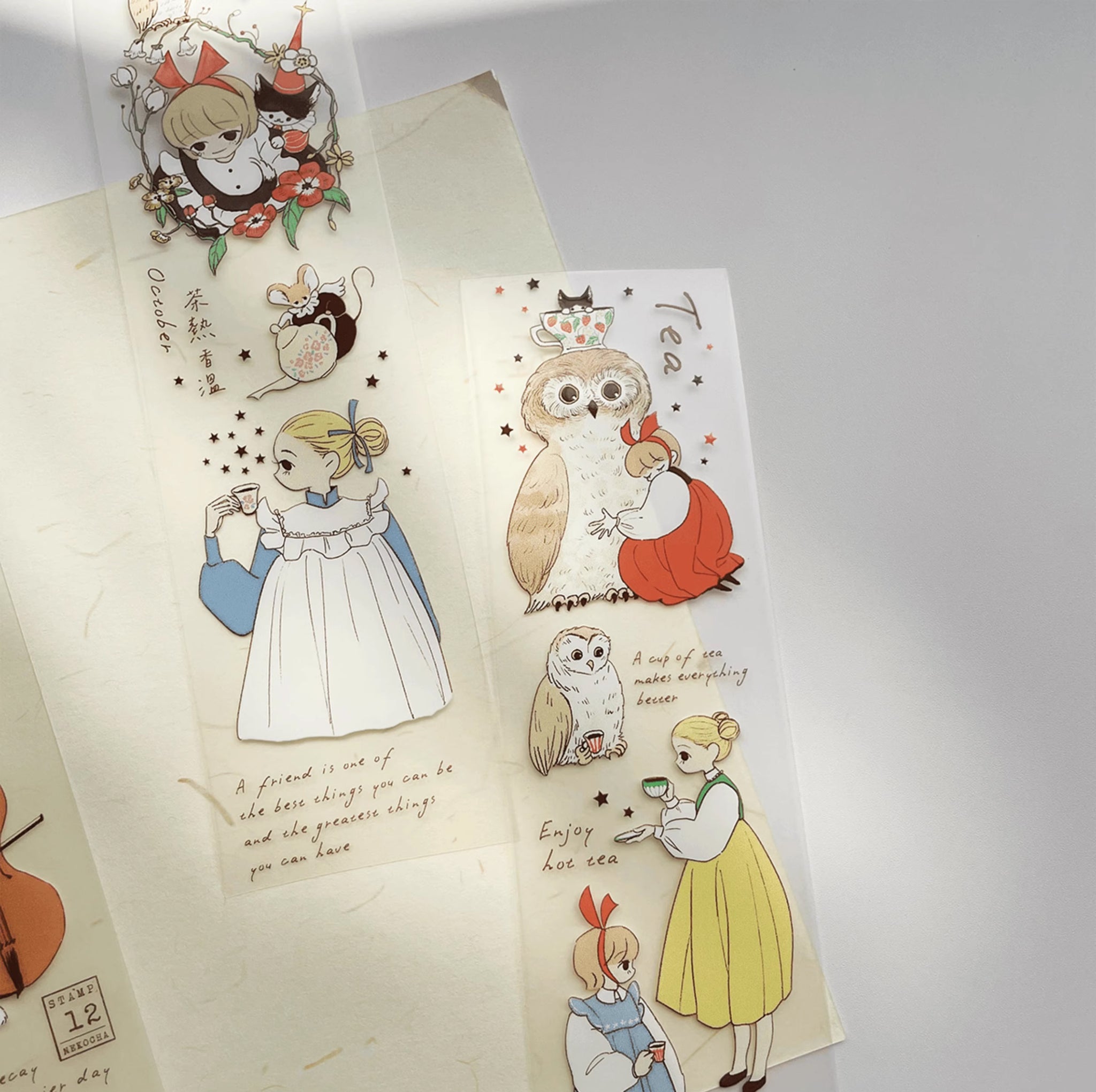 Nekocha Masking Tape: Kitty Tea Party