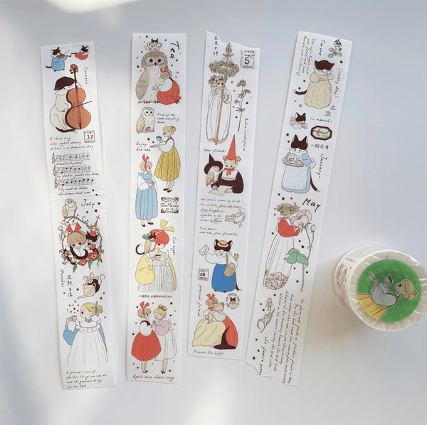 Nekocha Masking Tape: Kitty Tea Party