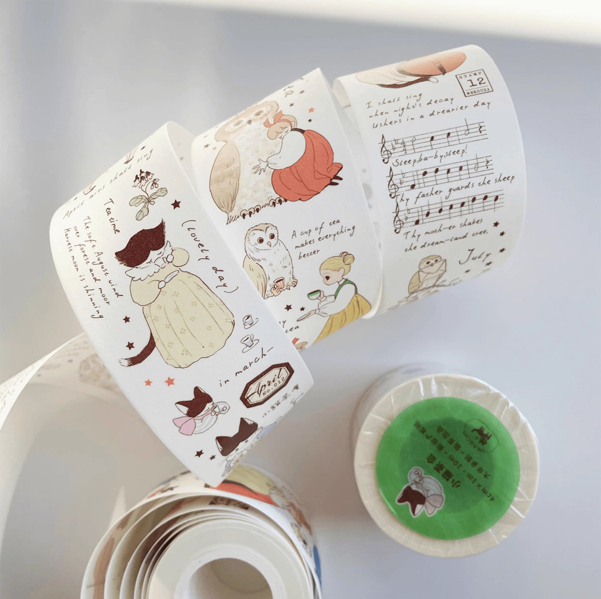 Nekocha Masking Tape: Kitty Tea Party