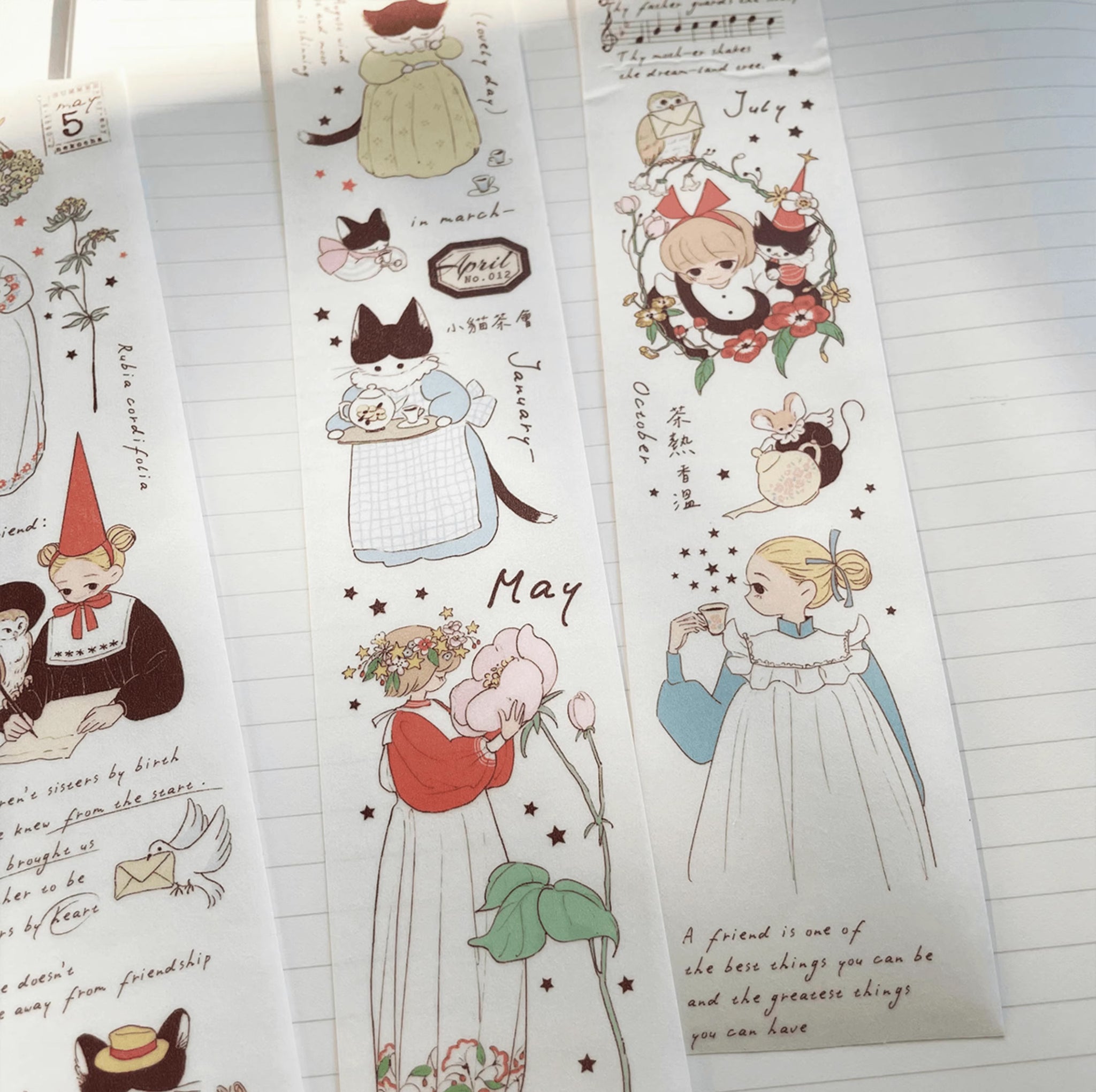 Nekocha Masking Tape: Kitty Tea Party