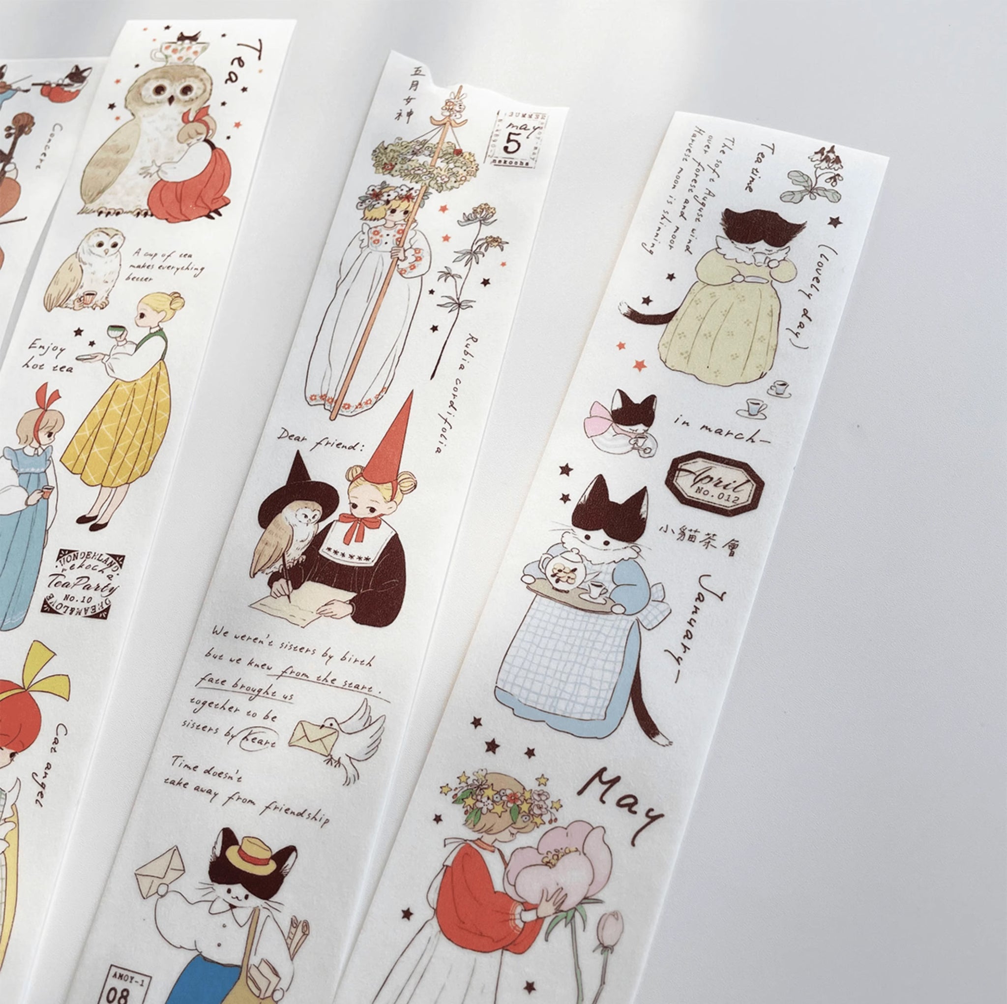 Nekocha Masking Tape: Kitty Tea Party