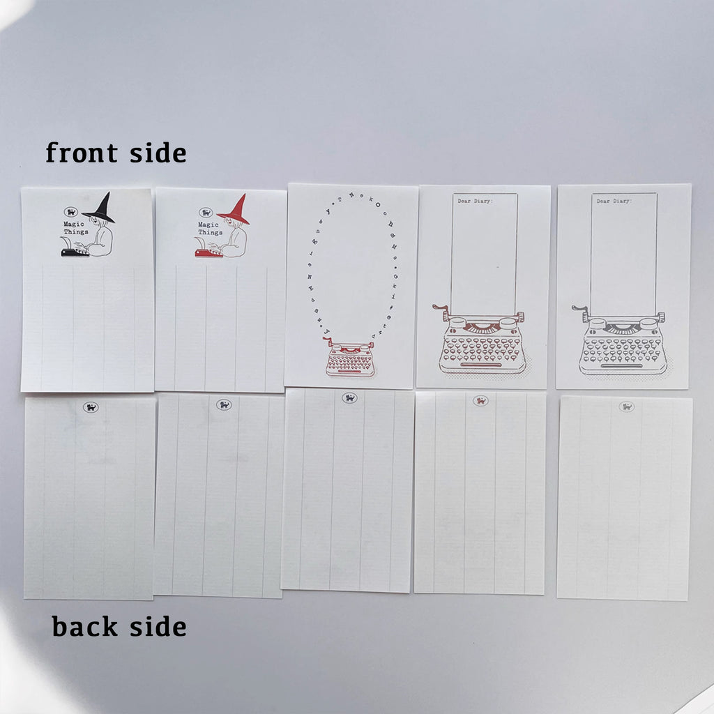 Nekocha Memo Pad: Little Witch Typewriter