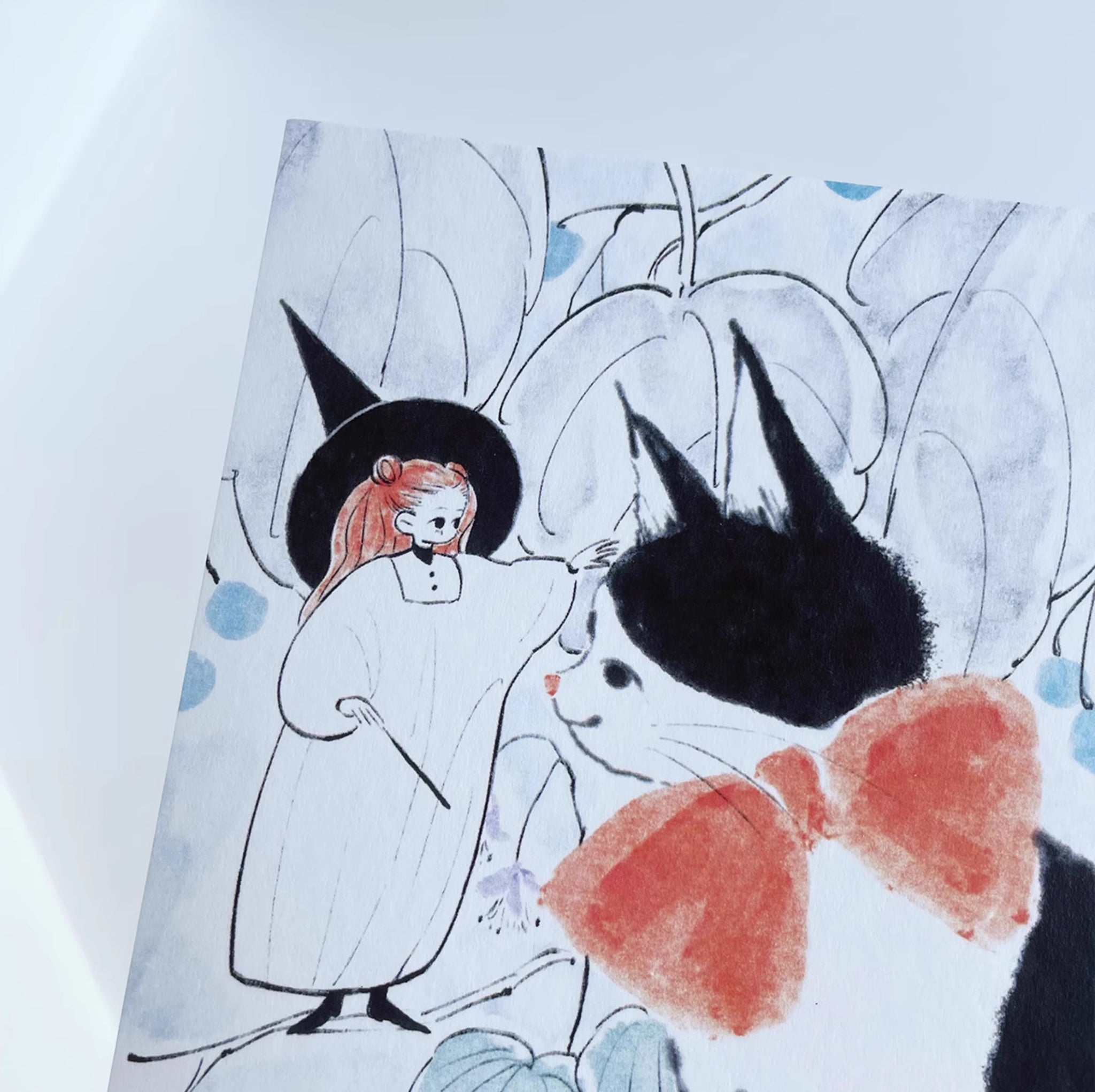 Nekocha Postcards: Little Witch and Big Cat
