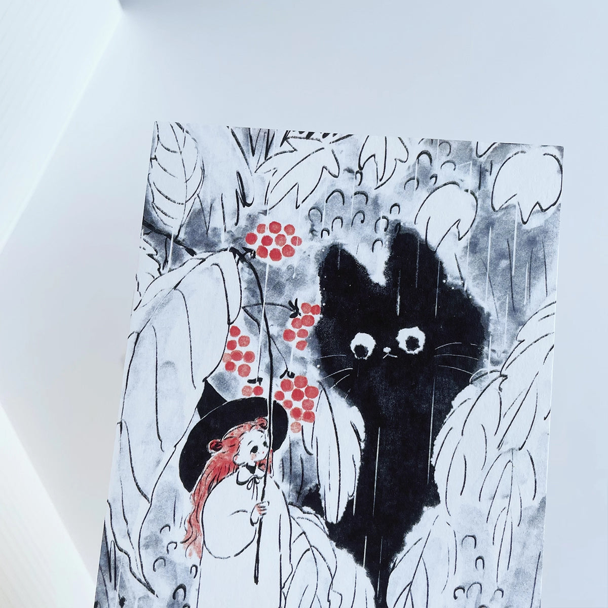 Nekocha Postcards: Little Witch and Big Cat