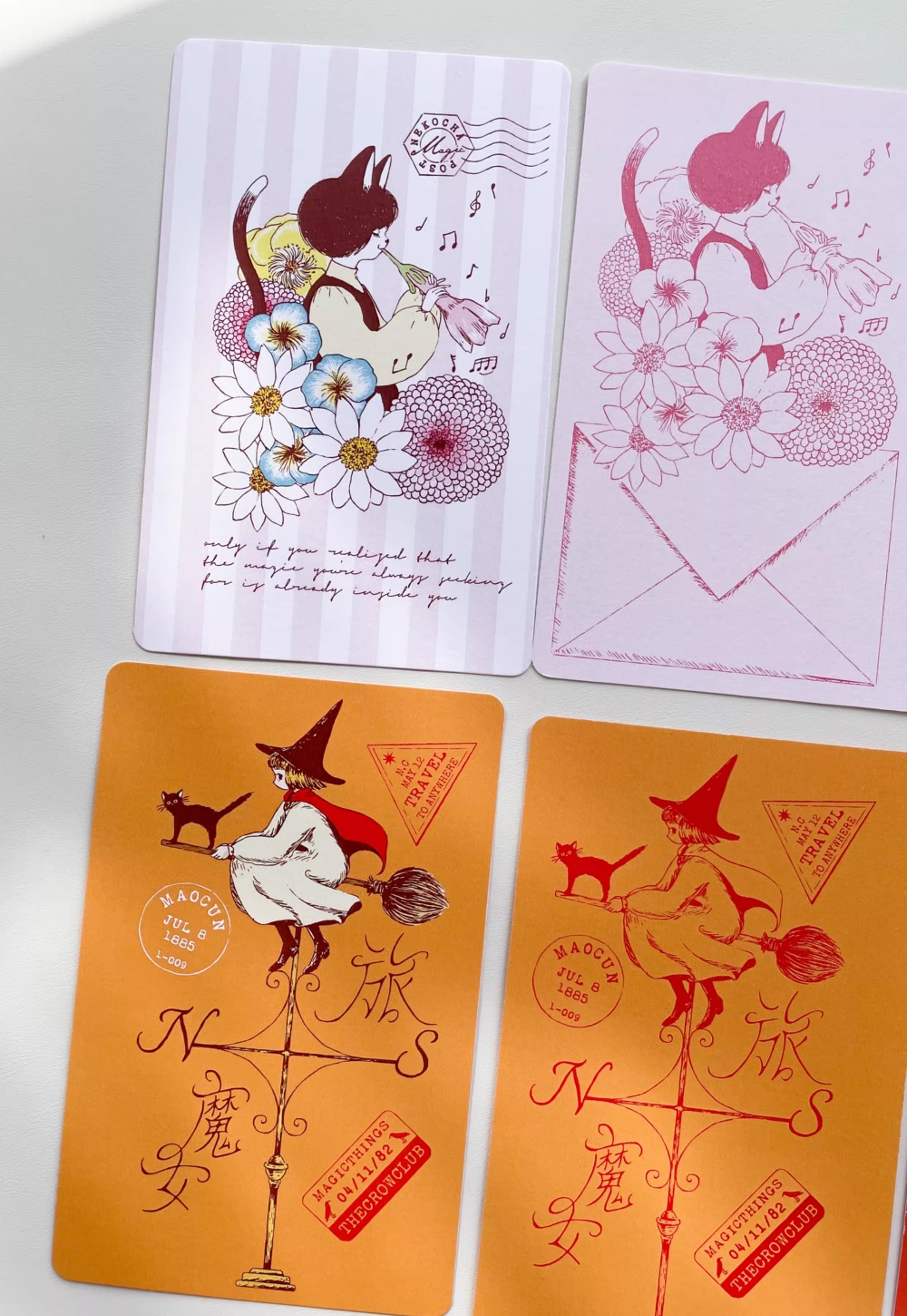 Nekocha A7 Journaling Cards Set