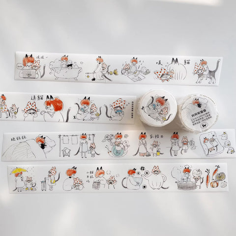 Nekocha Washi Tape: Mommy and Kitty