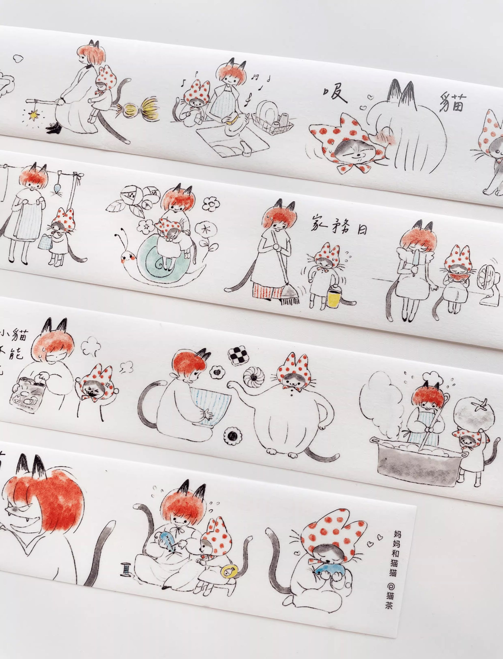 Nekocha Washi Tape: Mommy and Kitty