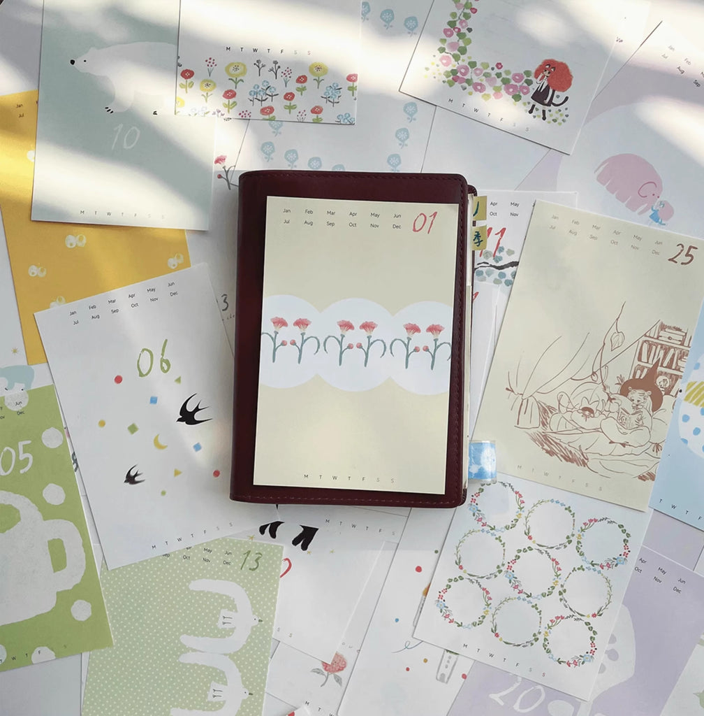 Nekocha Memo Paper: Poetry of Life Calendar