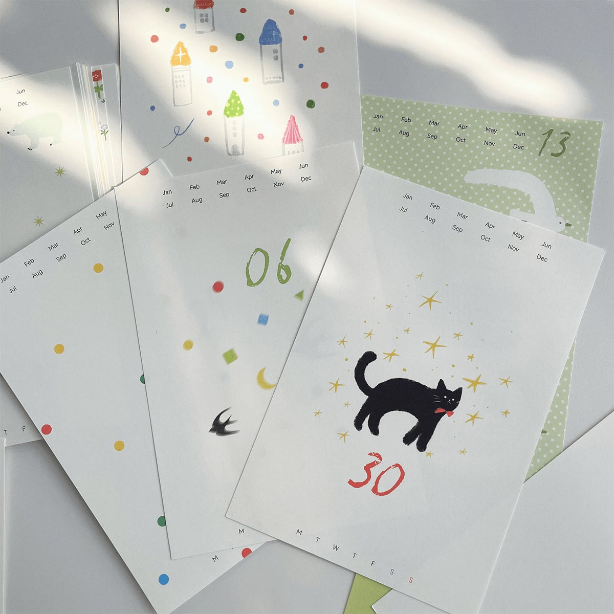 Nekocha Memo Paper: Poetry of Life Calendar