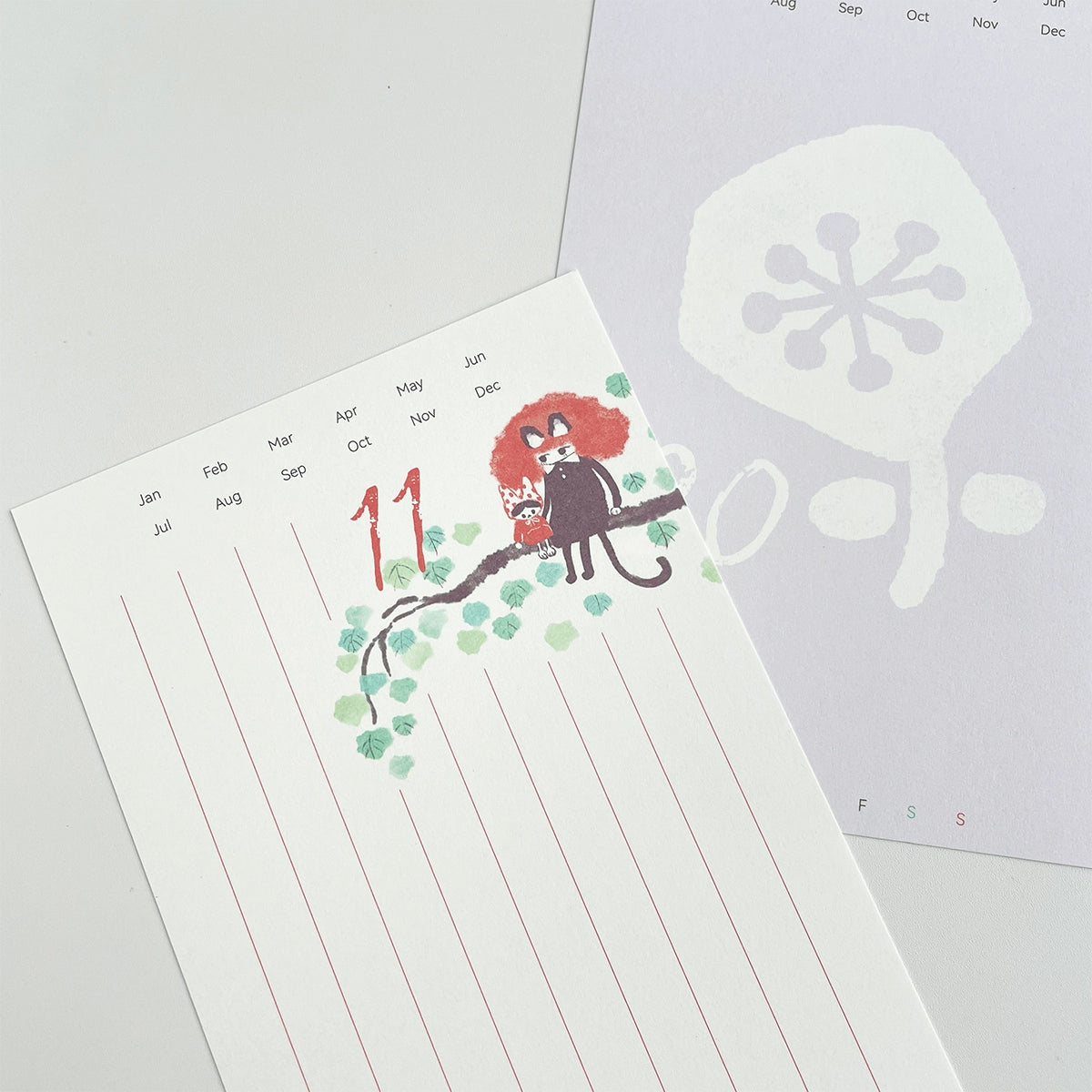 Nekocha Memo Paper: Poetry of Life Calendar