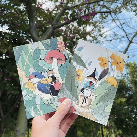 Nekocha Postcards: The Borrower