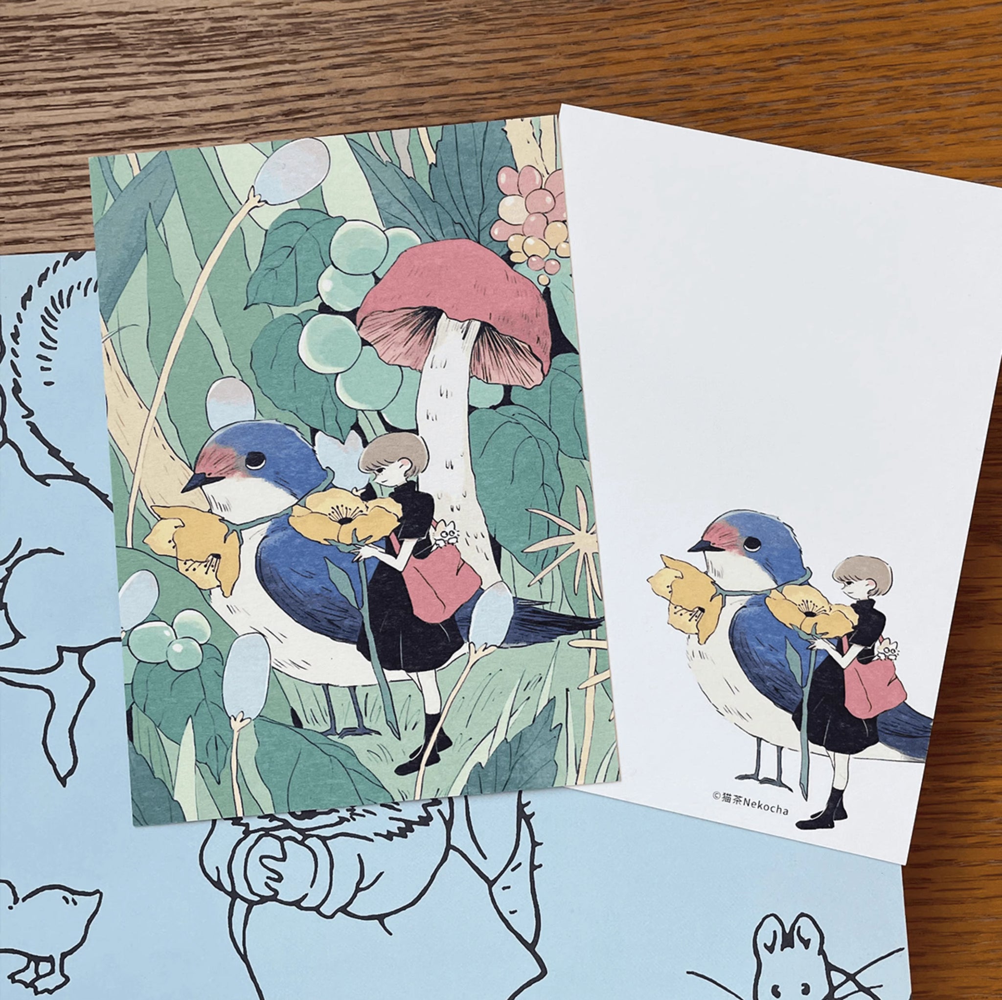Nekocha Postcards: The Borrower