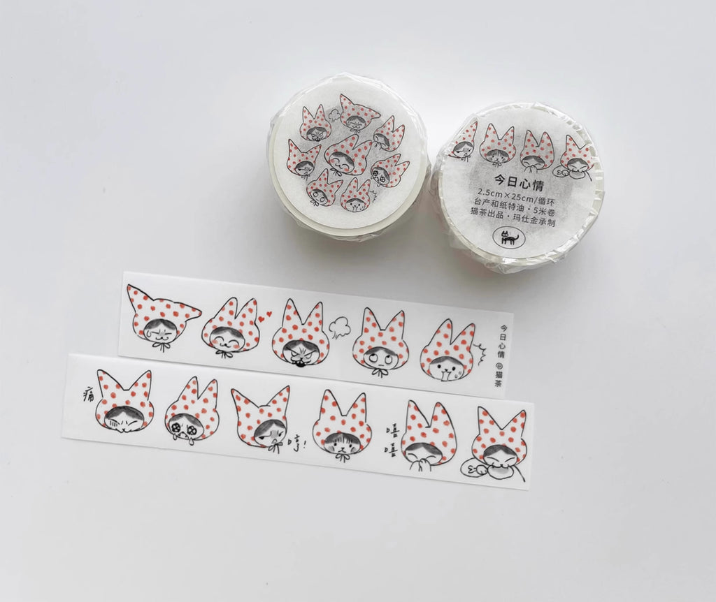 Nekocha Washi Tape: Today's Mood