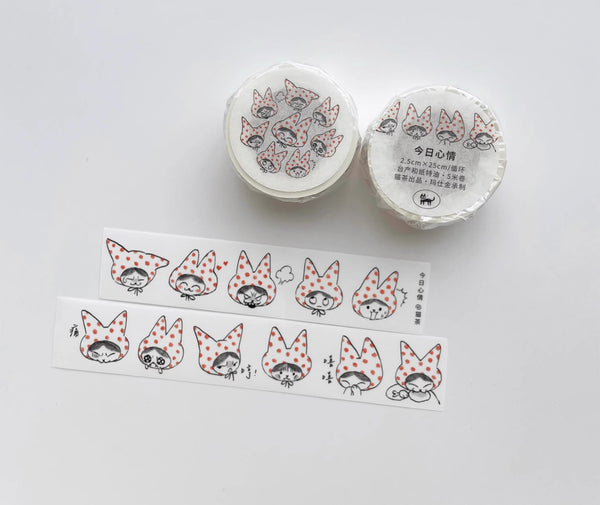 Nekocha Washi Tape: Today's Mood