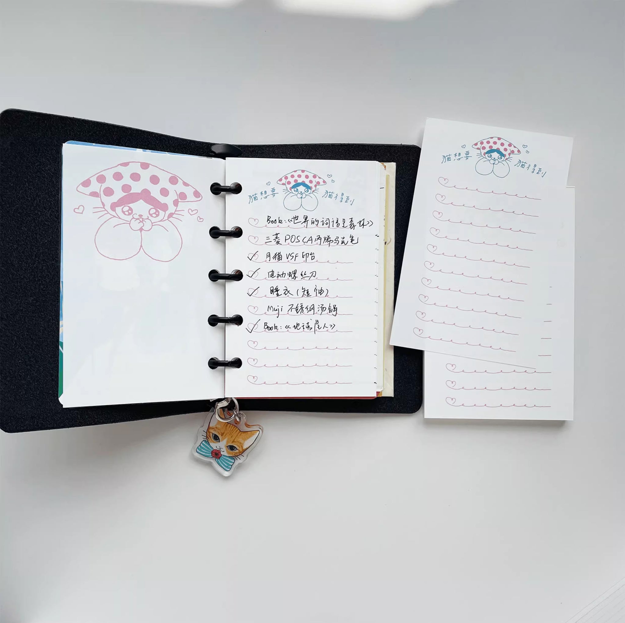 Nekocha Memo Pad: Wishlist