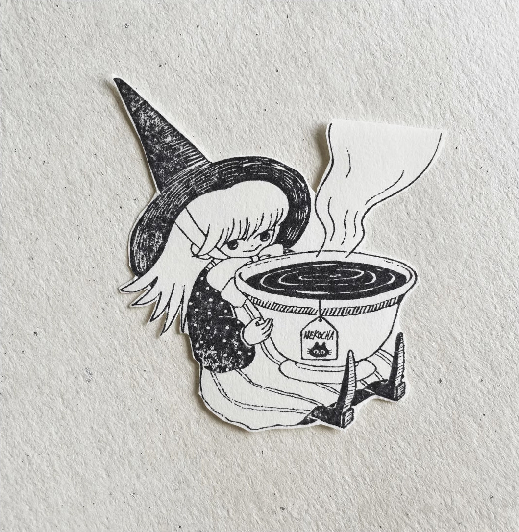Nekocha Stamp: Witch's Brew
