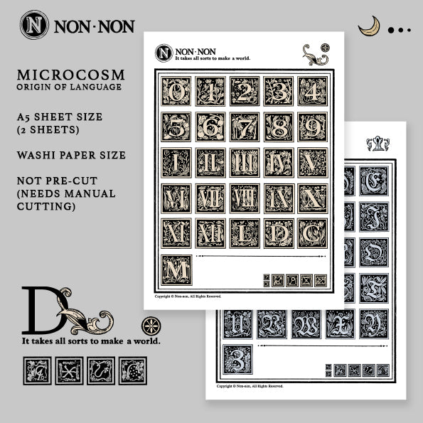 Non-Non Sticker Sheet: Origin of Language