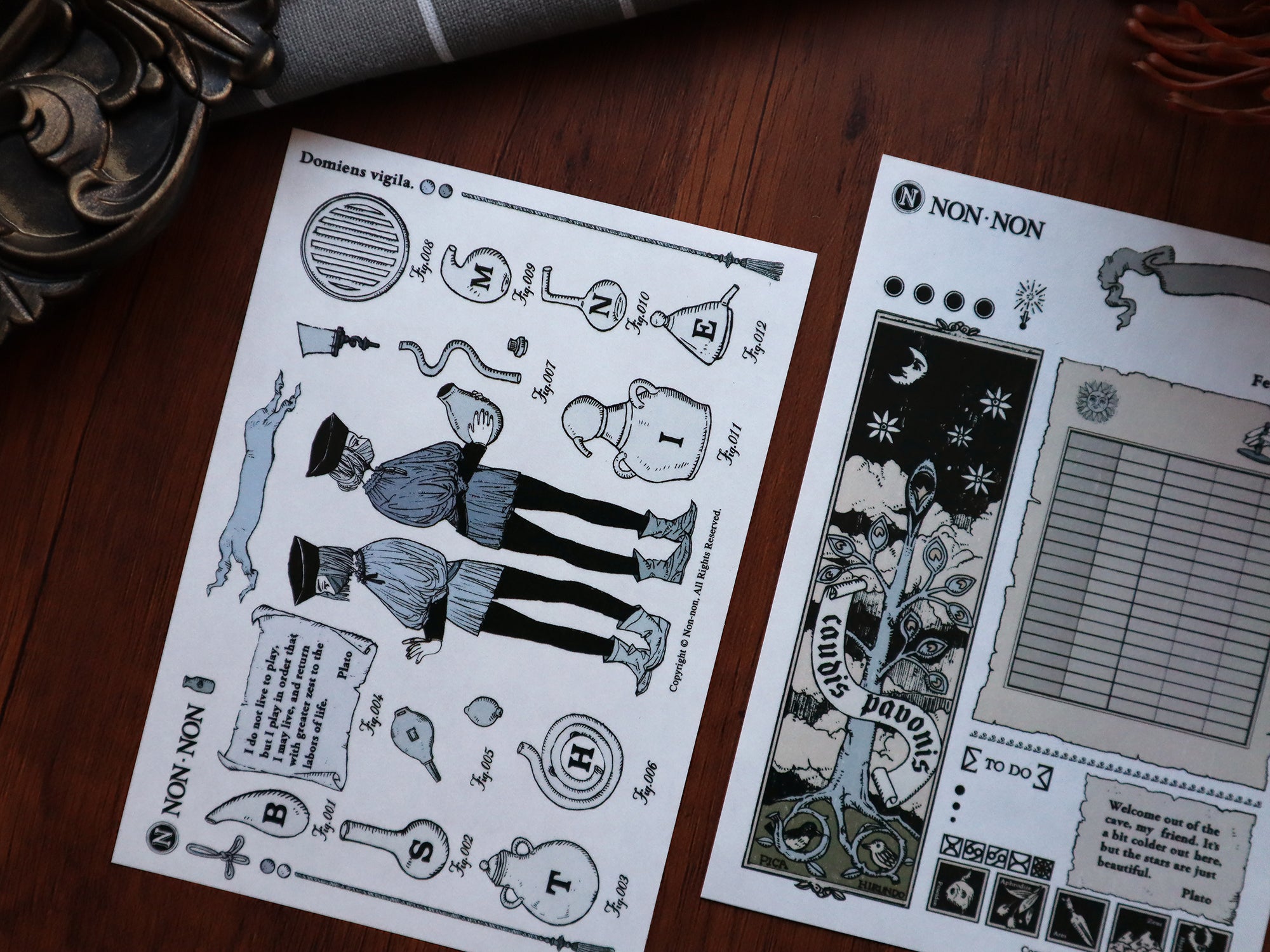 Non-Non Sticker Sheet: Microcosm – Papergame