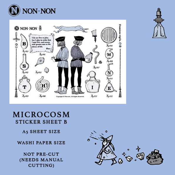 Non-Non Sticker Sheet: Microcosm