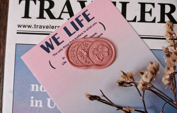 Oceanic Studio Wax Seal Stamp: Flower Impressions