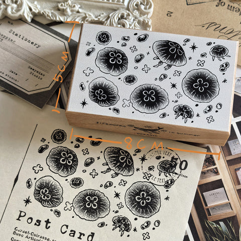 Oceanic Studio: Moon Jelly Stamp