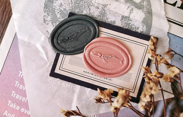 Oceanic Studio Wax Seal Stamp: Whale Specimen
