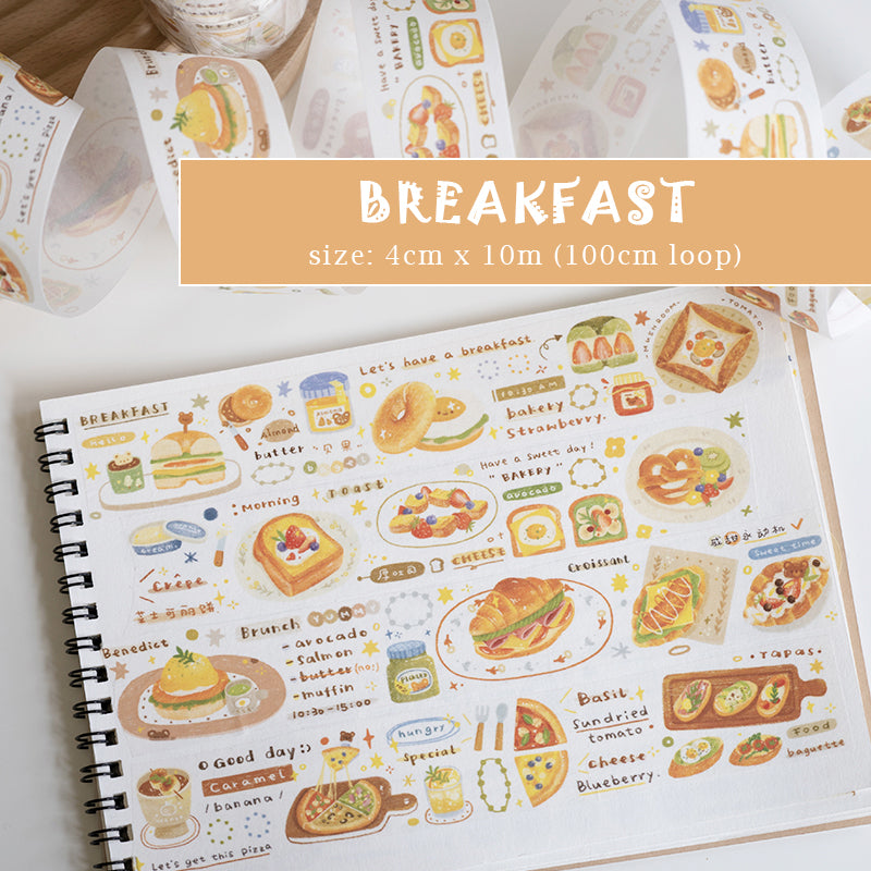 Orange Studio Washi Tape: Breakfast