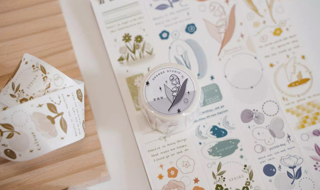 Orange Studio Washi Tape: Colorful Doodles