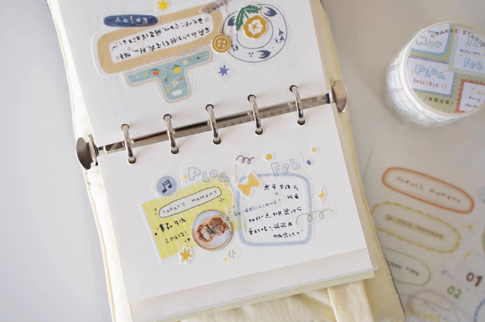 Orange Studio Washi Tape: Memo Notes and Frame Doodles