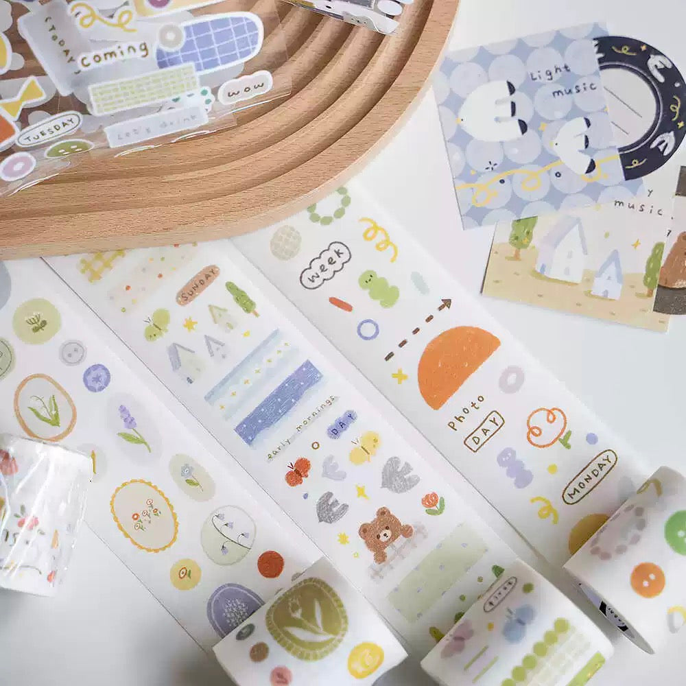 Orange Studio Masking Tape: Kiss-Cut Sticker Tapes