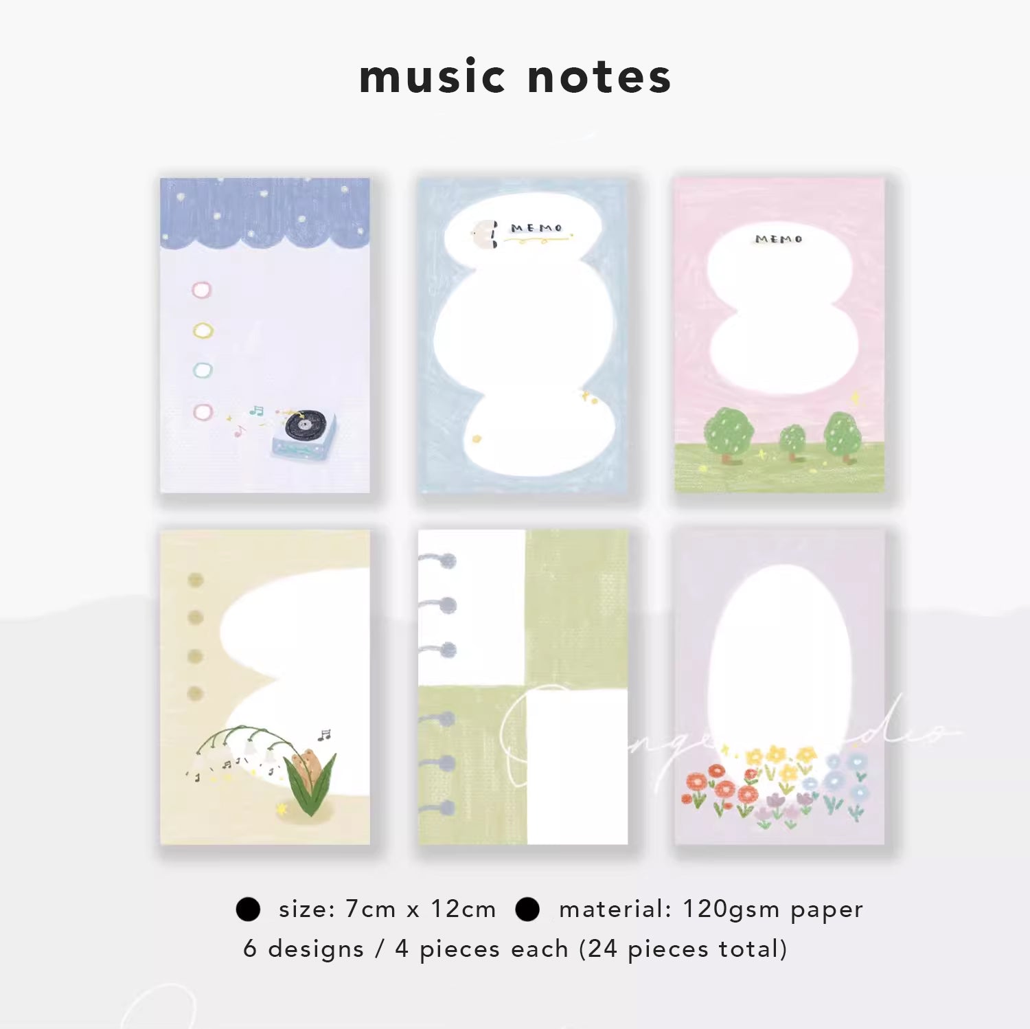 Orange Studio Memo Paper: Little Notes