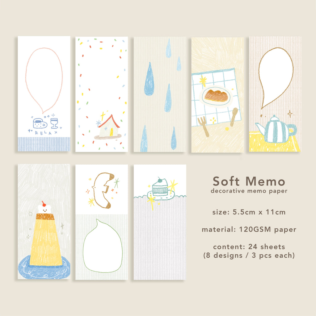 Orange Studio Memo Paper: Menu