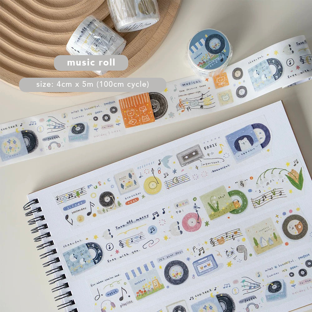 Orange Studio Washi Tape: Music Roll and Vintage Roll