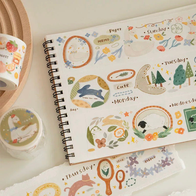 Orange Studio Washi Tape: Nature Calendar