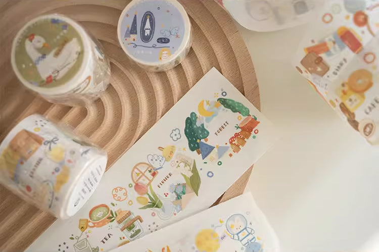 Orange Studio Washi Tape: Nature Calendar