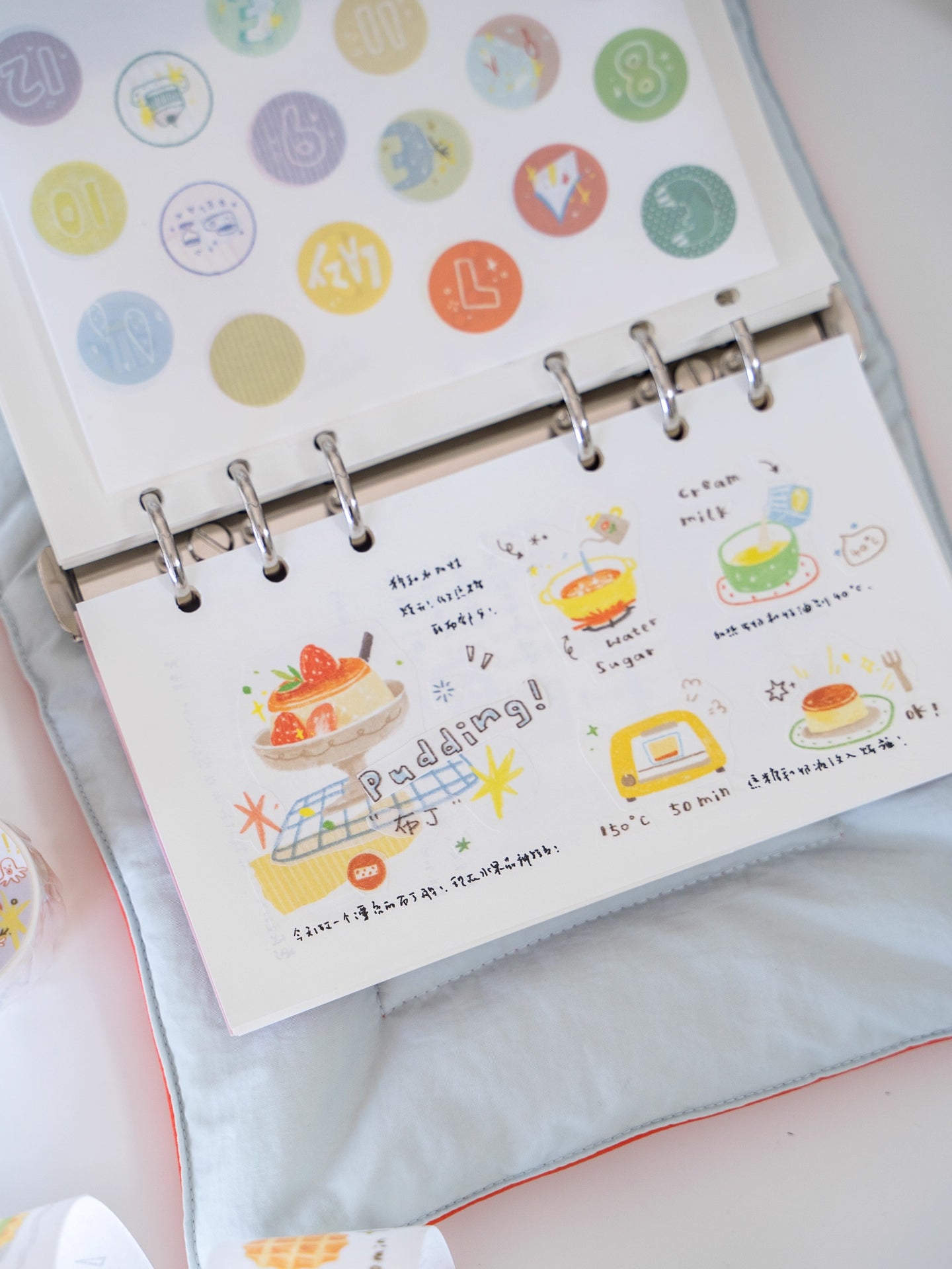 Orange Studio Washi Tape: Food Menu and Snacks Menu