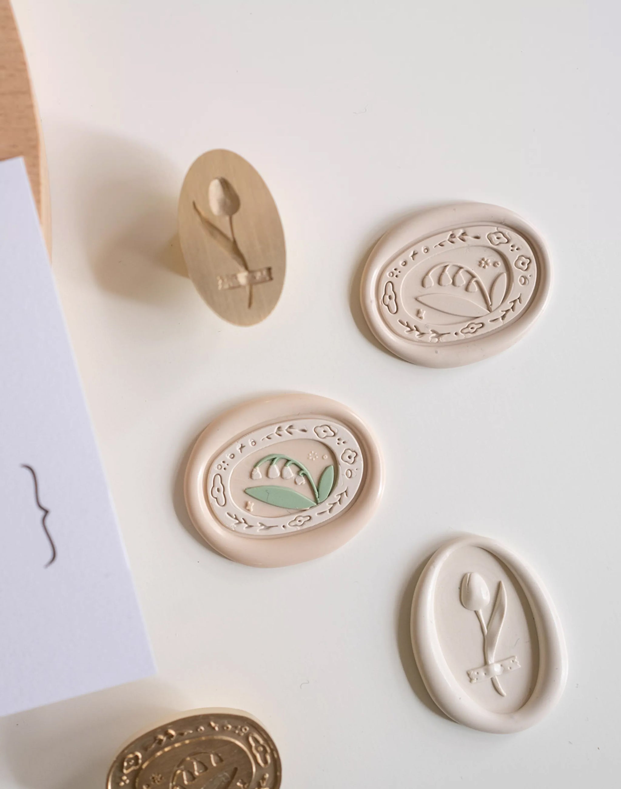 Orange Studio: Lily of the Valley and Tulip Wax Seal Stamp