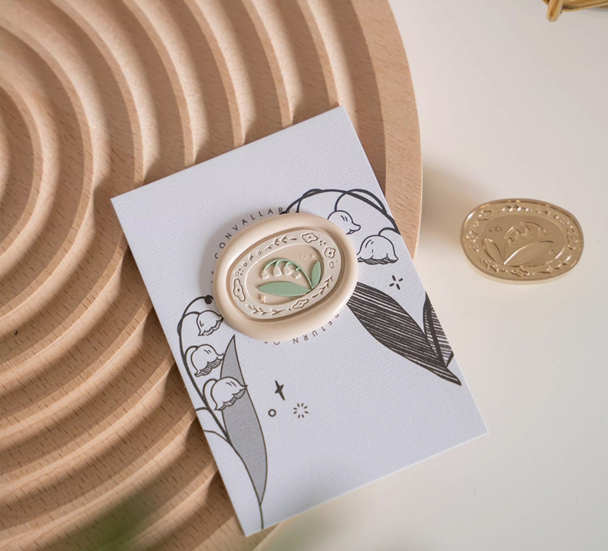 Orange Studio: Lily of the Valley and Tulip Wax Seal Stamp