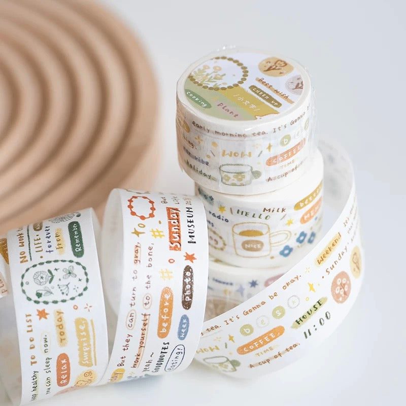 Orange Studio Washi Tape: Words