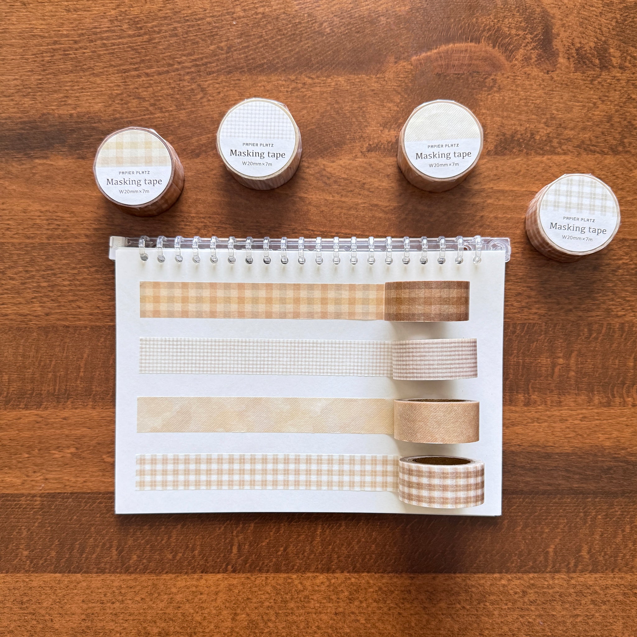 Papier Platz Neutral Grid Washi Tapes