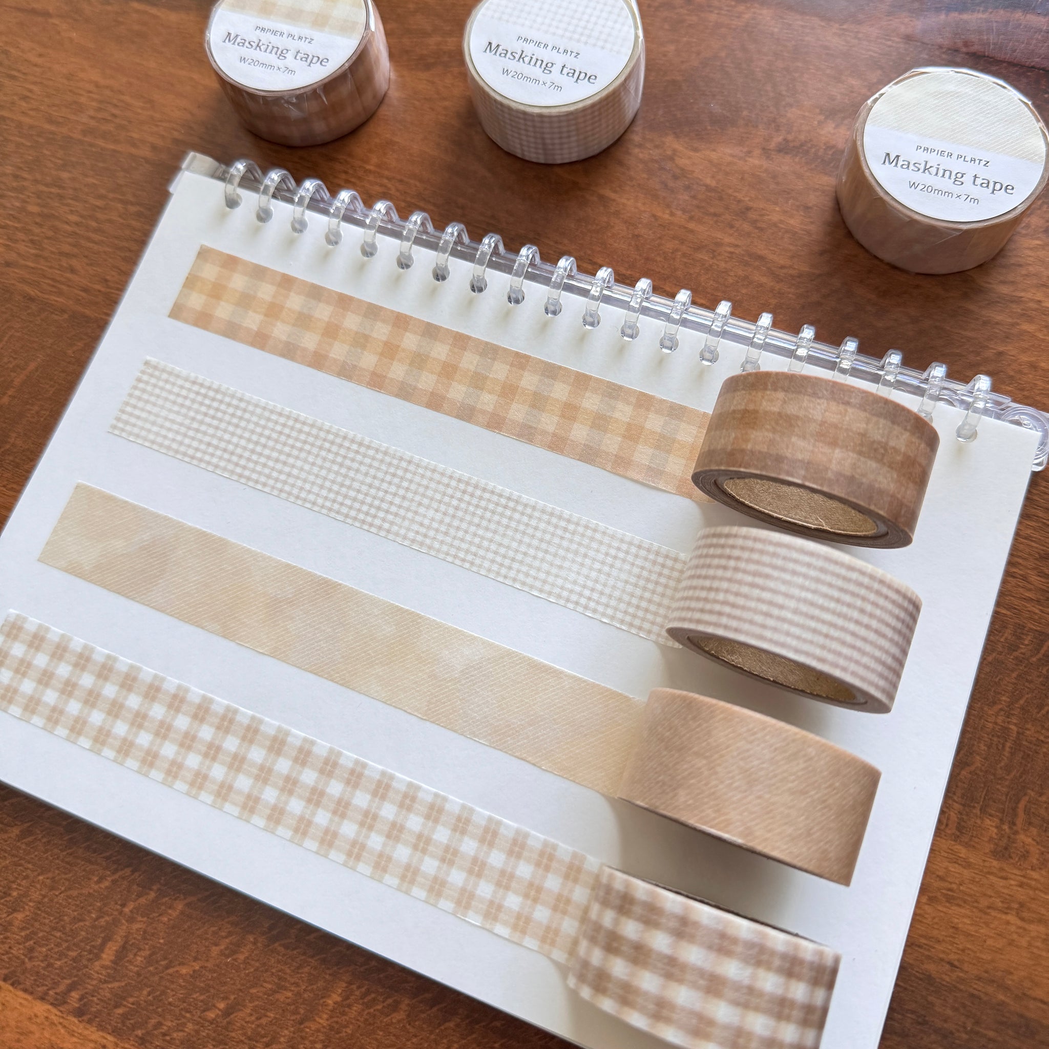 Papier Platz Neutral Grid Washi Tapes