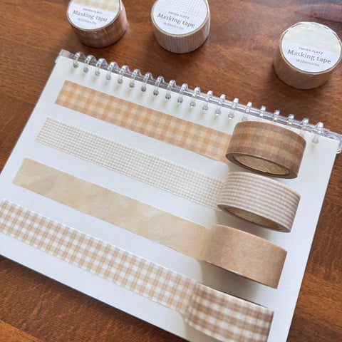 Papier Platz Neutral Grid Washi Tapes