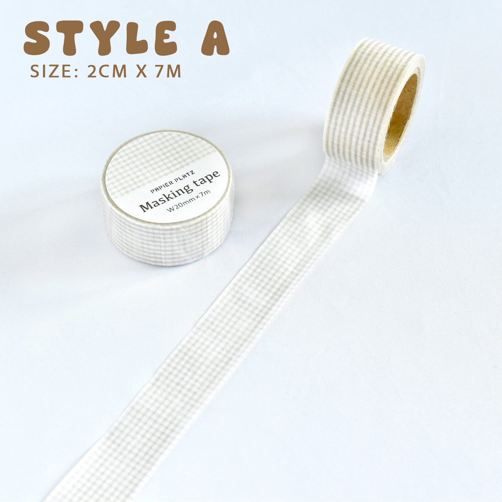 Papier Platz Neutral Grid Washi Tapes