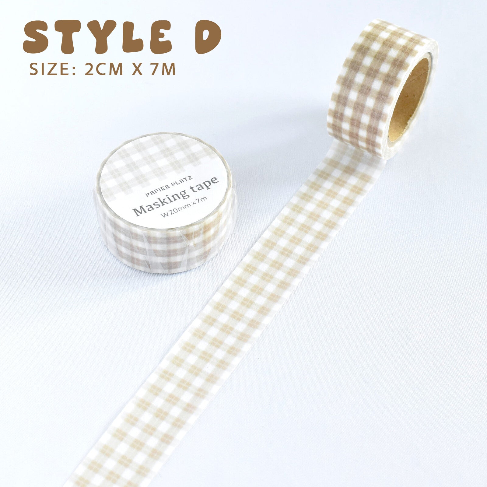 Papier Platz Neutral Grid Washi Tapes