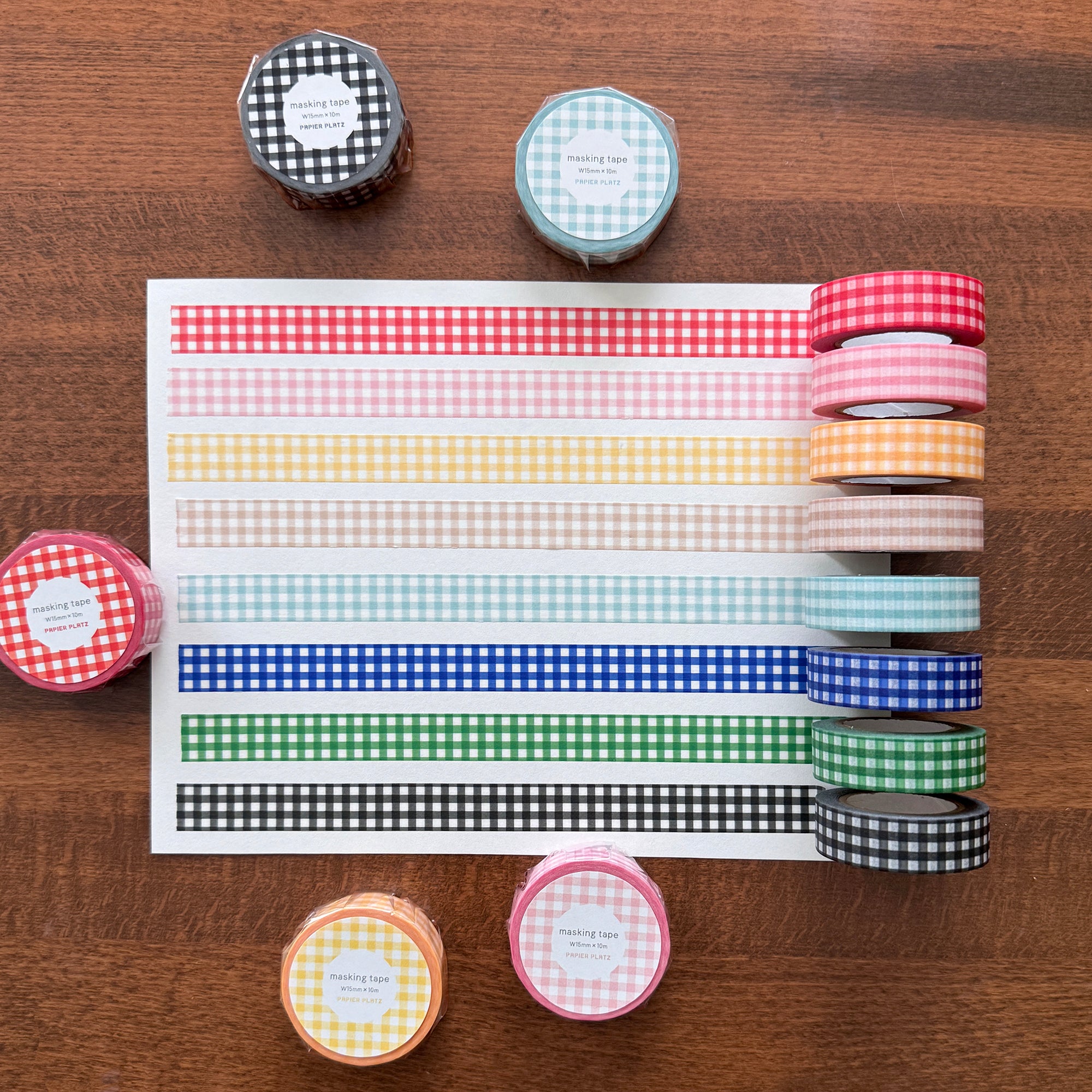 Papier Platz Masking Tape: Gingham Check