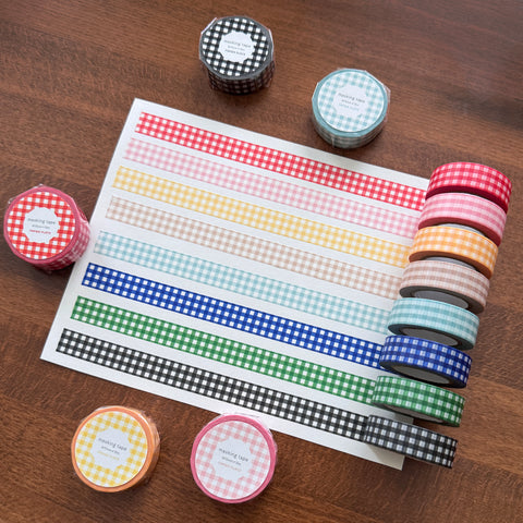 Papier Platz Masking Tape: Gingham Check