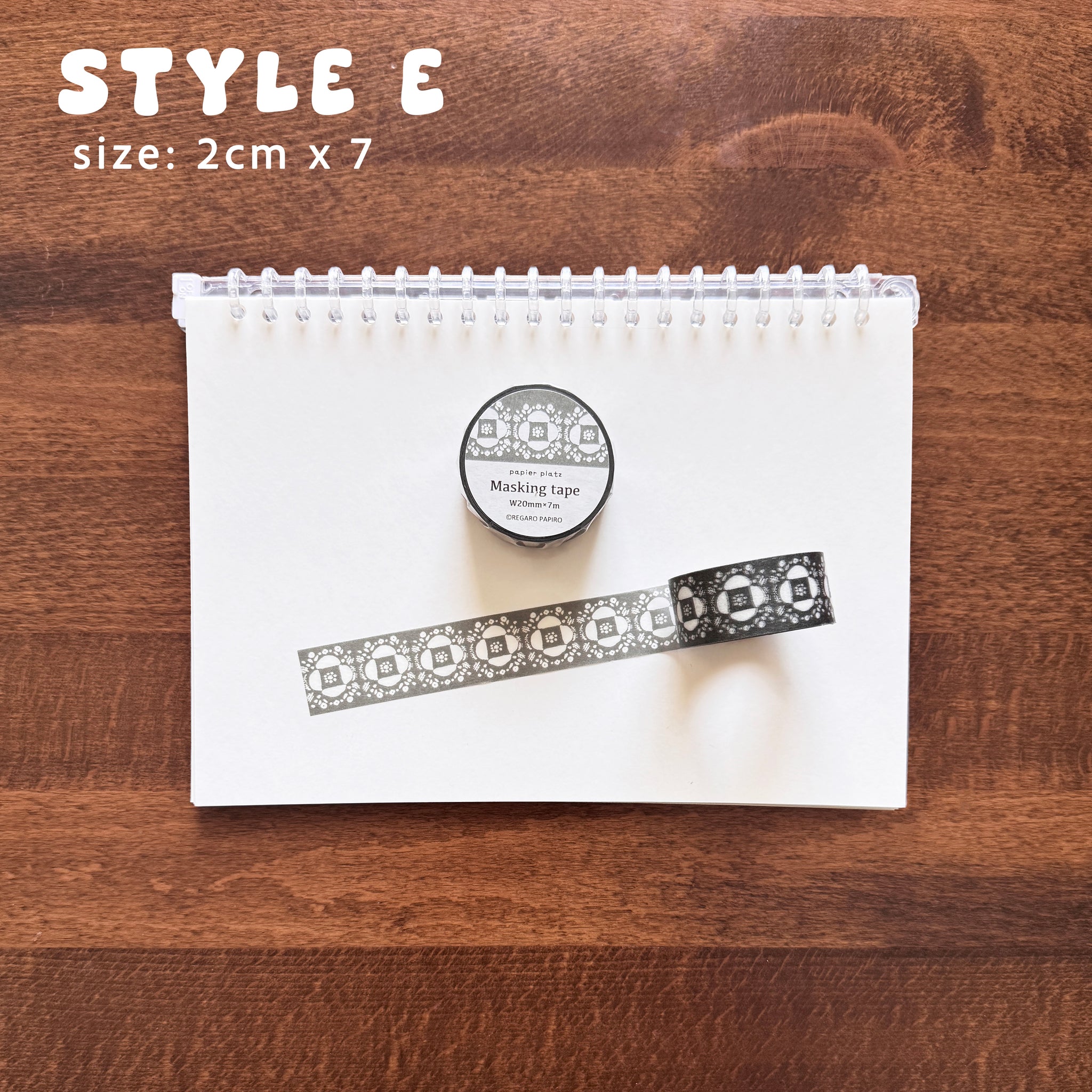 Kurogoma x Papier Platz Floral Washi Tapes