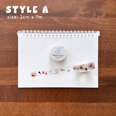 Hankodori x Papier Platz Food Washi Tapes
